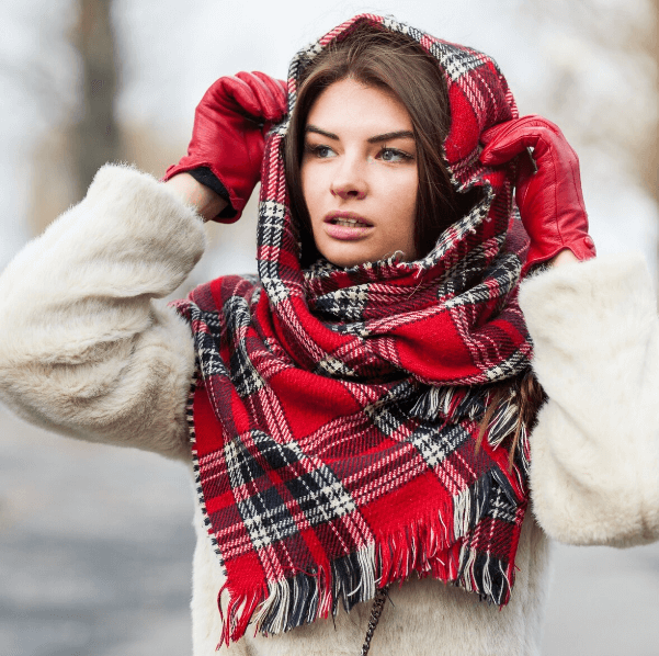 Red Tartan Scarf